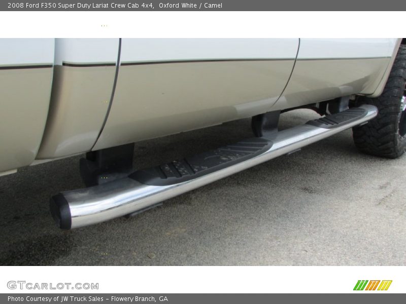 Oxford White / Camel 2008 Ford F350 Super Duty Lariat Crew Cab 4x4