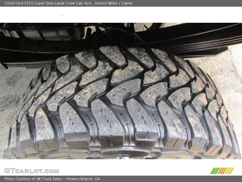 Oxford White / Camel 2008 Ford F350 Super Duty Lariat Crew Cab 4x4