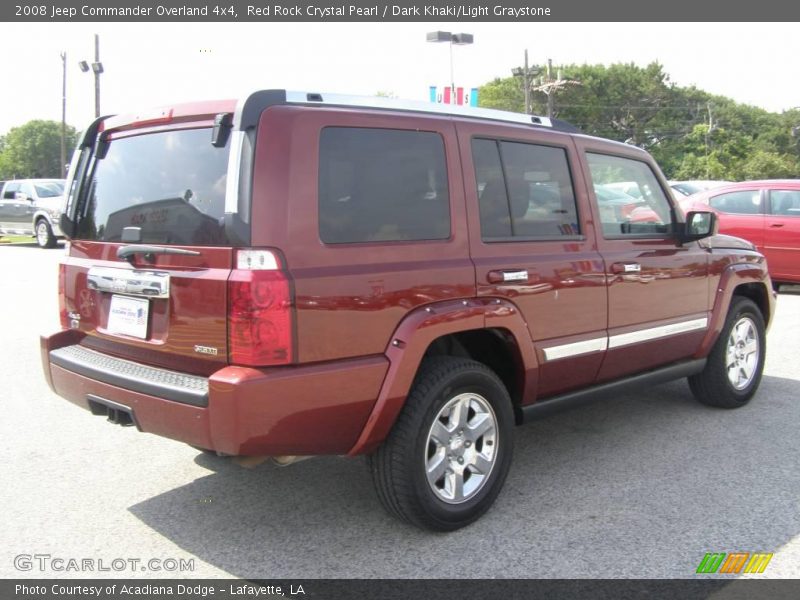 Red Rock Crystal Pearl / Dark Khaki/Light Graystone 2008 Jeep Commander Overland 4x4