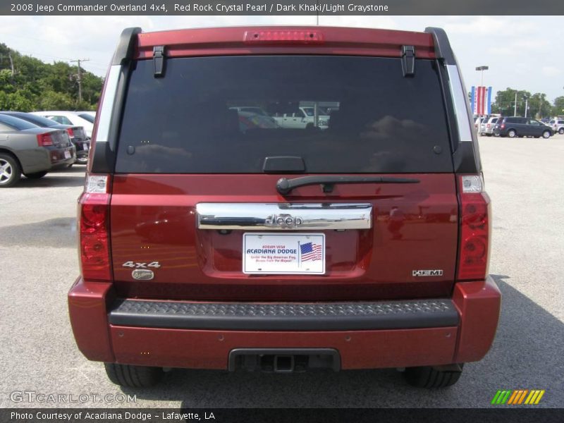 Red Rock Crystal Pearl / Dark Khaki/Light Graystone 2008 Jeep Commander Overland 4x4