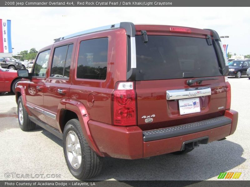 Red Rock Crystal Pearl / Dark Khaki/Light Graystone 2008 Jeep Commander Overland 4x4