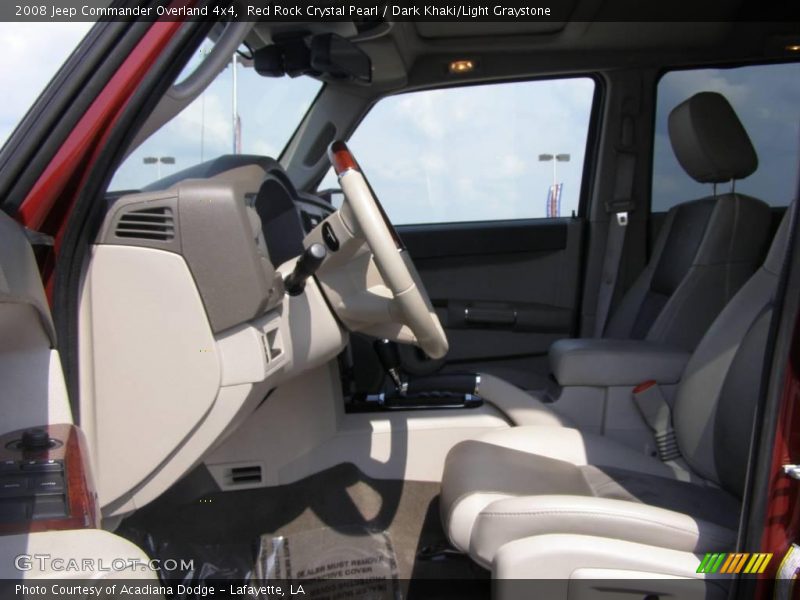 Red Rock Crystal Pearl / Dark Khaki/Light Graystone 2008 Jeep Commander Overland 4x4