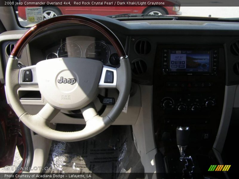 Red Rock Crystal Pearl / Dark Khaki/Light Graystone 2008 Jeep Commander Overland 4x4