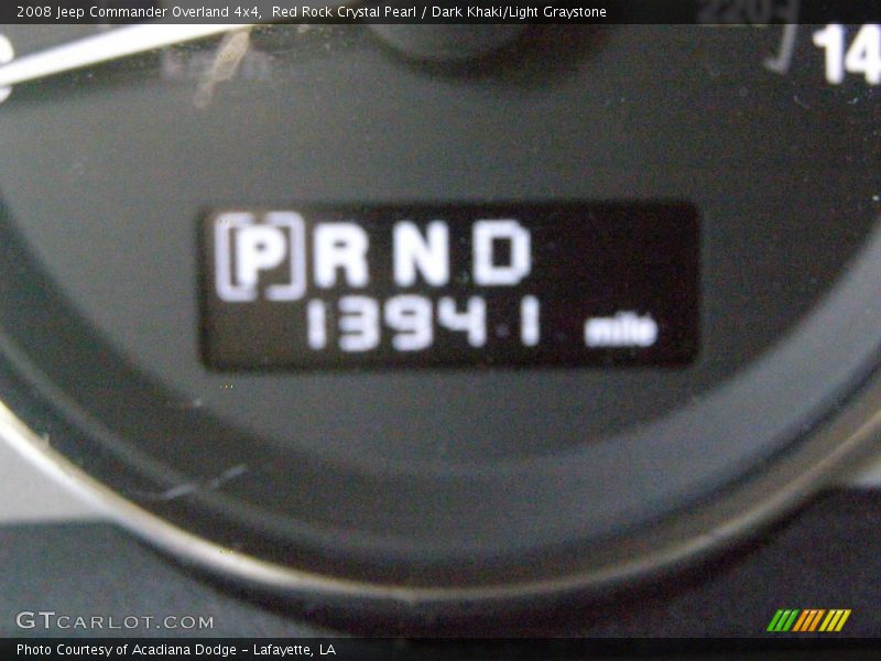 Red Rock Crystal Pearl / Dark Khaki/Light Graystone 2008 Jeep Commander Overland 4x4