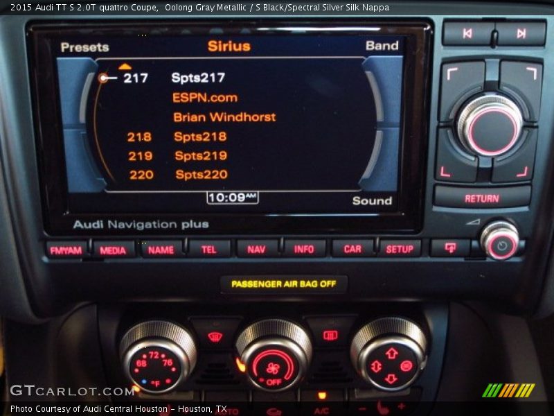 Controls of 2015 TT S 2.0T quattro Coupe