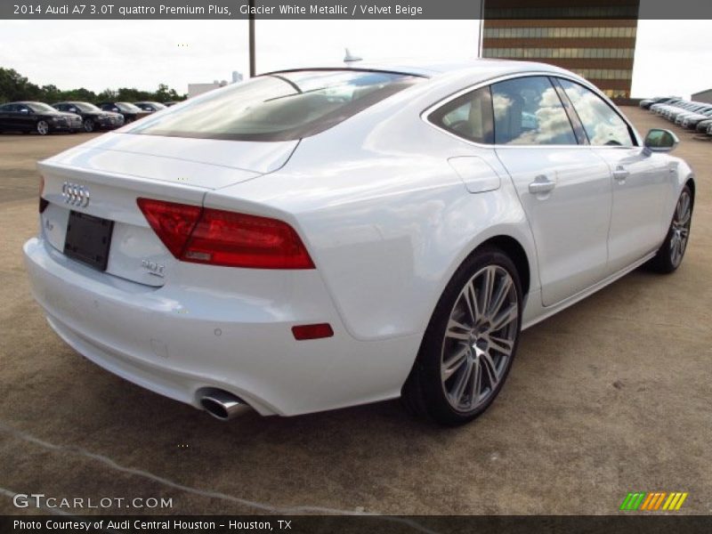 Glacier White Metallic / Velvet Beige 2014 Audi A7 3.0T quattro Premium Plus