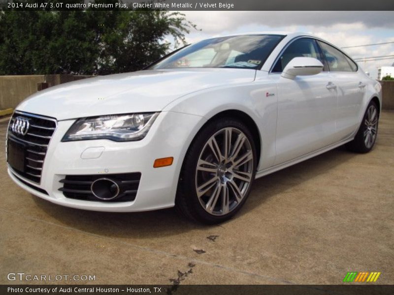 Glacier White Metallic / Velvet Beige 2014 Audi A7 3.0T quattro Premium Plus