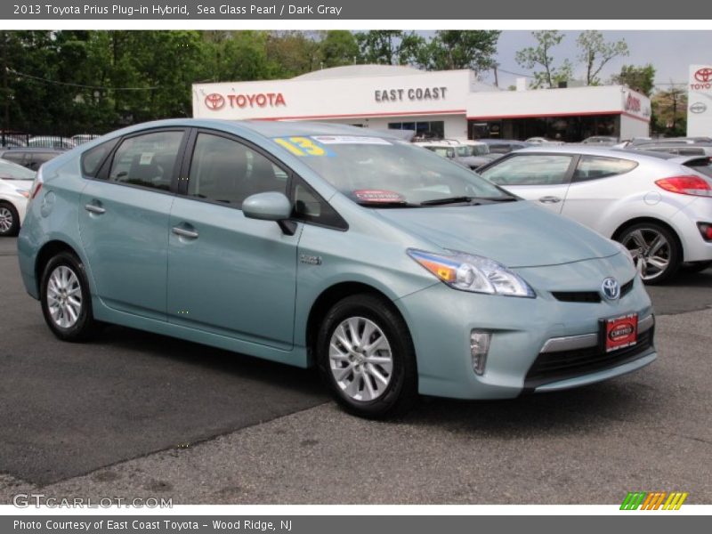 Sea Glass Pearl / Dark Gray 2013 Toyota Prius Plug-in Hybrid