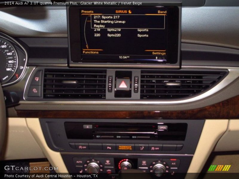 Glacier White Metallic / Velvet Beige 2014 Audi A7 3.0T quattro Premium Plus