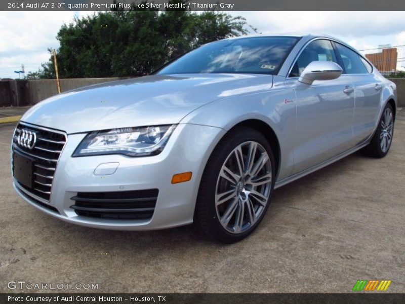 Ice Silver Metallic / Titanium Gray 2014 Audi A7 3.0T quattro Premium Plus