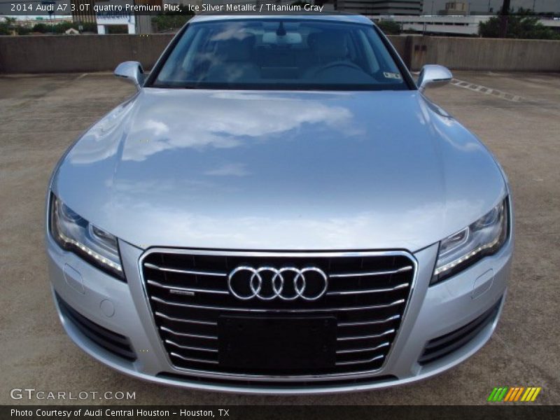 Ice Silver Metallic / Titanium Gray 2014 Audi A7 3.0T quattro Premium Plus