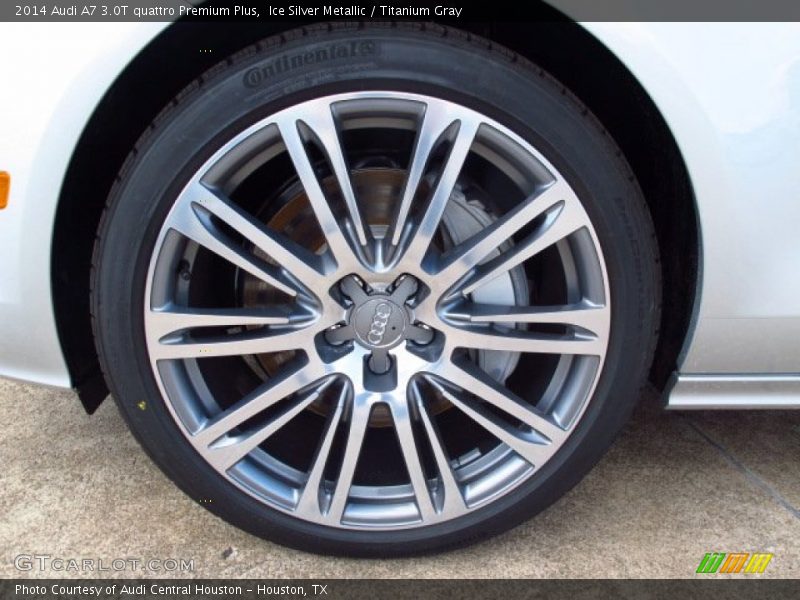 Ice Silver Metallic / Titanium Gray 2014 Audi A7 3.0T quattro Premium Plus