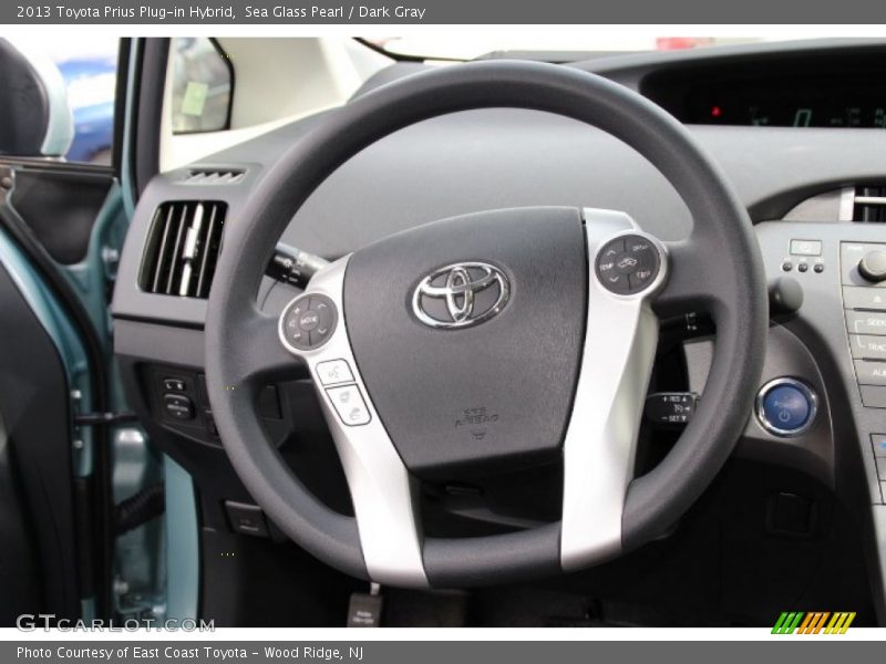 Sea Glass Pearl / Dark Gray 2013 Toyota Prius Plug-in Hybrid