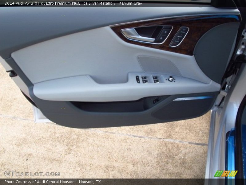 Ice Silver Metallic / Titanium Gray 2014 Audi A7 3.0T quattro Premium Plus