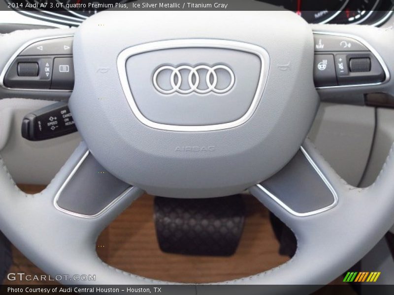 Ice Silver Metallic / Titanium Gray 2014 Audi A7 3.0T quattro Premium Plus