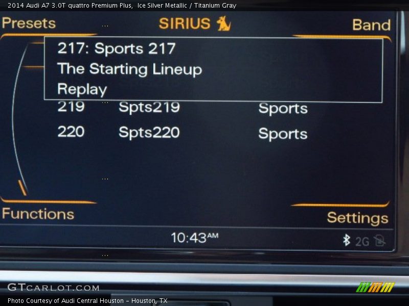 Ice Silver Metallic / Titanium Gray 2014 Audi A7 3.0T quattro Premium Plus