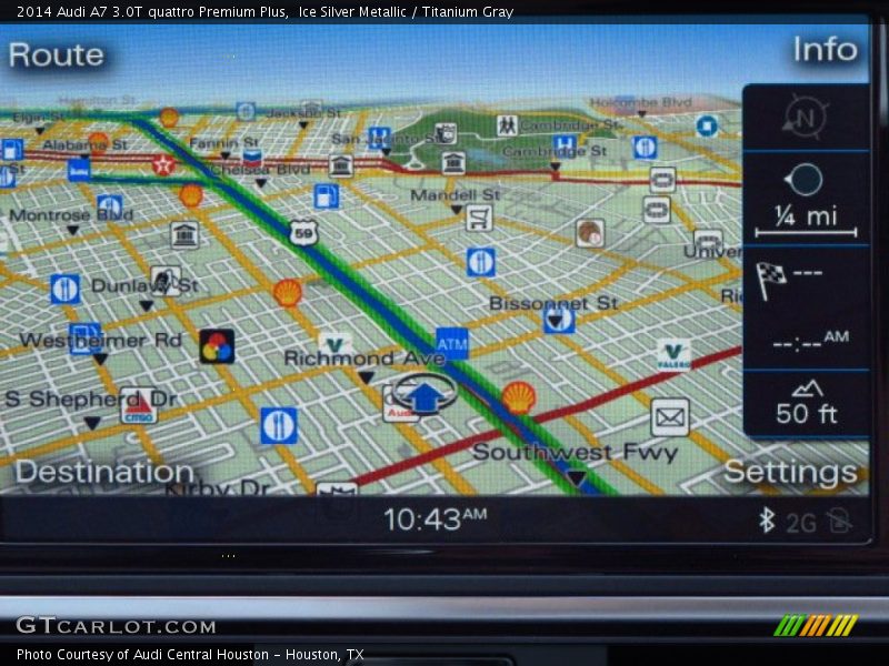 Ice Silver Metallic / Titanium Gray 2014 Audi A7 3.0T quattro Premium Plus