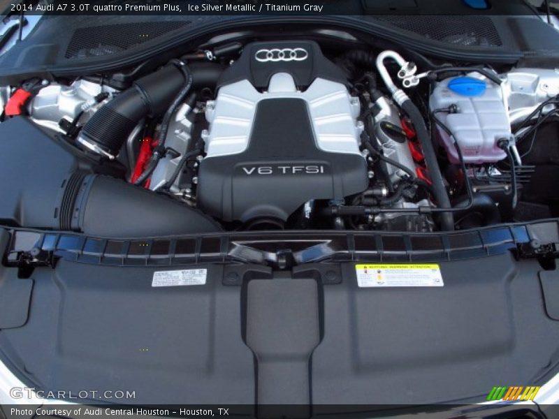 Ice Silver Metallic / Titanium Gray 2014 Audi A7 3.0T quattro Premium Plus