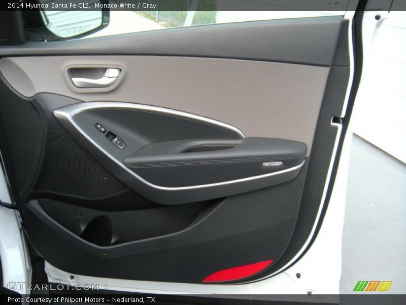 Monaco White / Gray 2014 Hyundai Santa Fe GLS