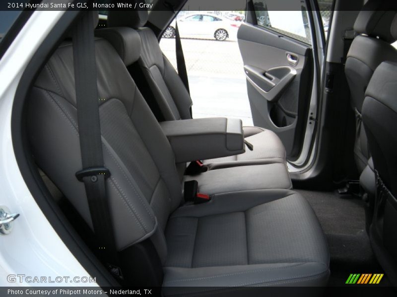 Monaco White / Gray 2014 Hyundai Santa Fe GLS