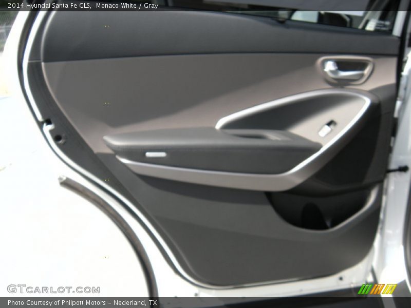 Monaco White / Gray 2014 Hyundai Santa Fe GLS
