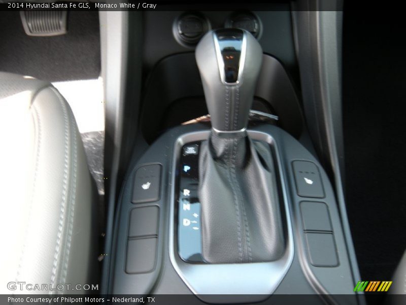 Monaco White / Gray 2014 Hyundai Santa Fe GLS
