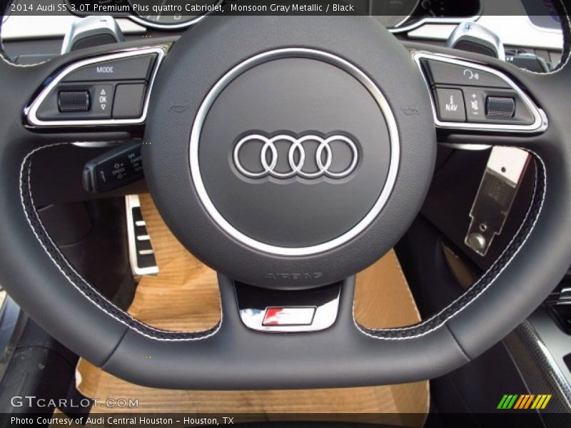 Monsoon Gray Metallic / Black 2014 Audi S5 3.0T Premium Plus quattro Cabriolet