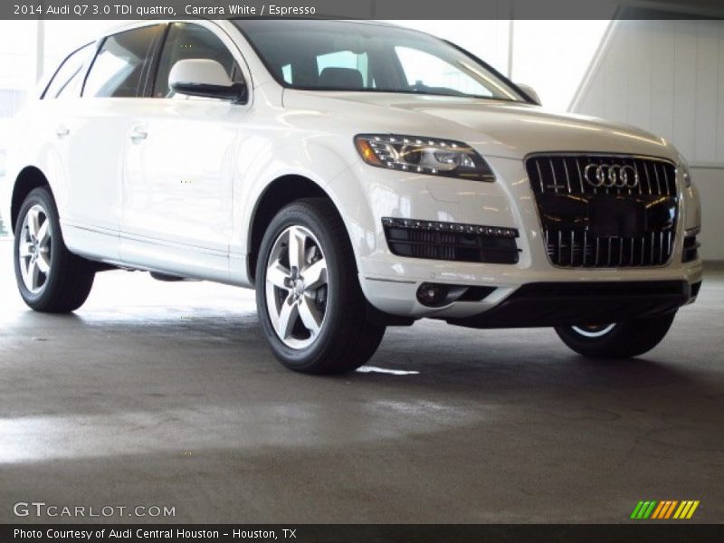 Carrara White / Espresso 2014 Audi Q7 3.0 TDI quattro