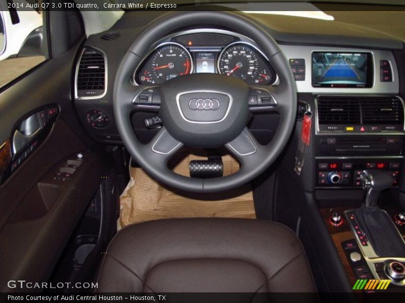 Carrara White / Espresso 2014 Audi Q7 3.0 TDI quattro