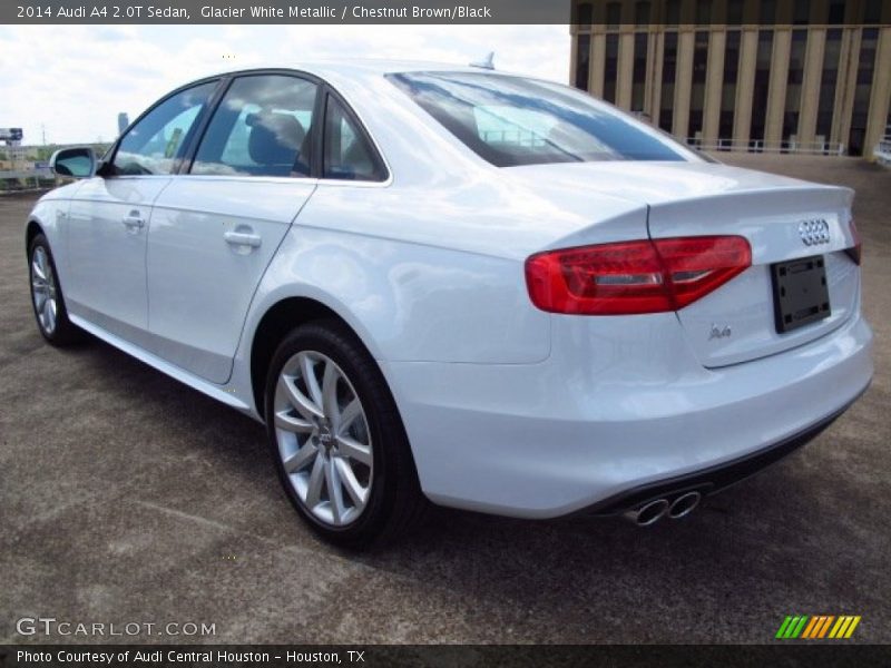 Glacier White Metallic / Chestnut Brown/Black 2014 Audi A4 2.0T Sedan