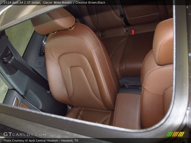 Glacier White Metallic / Chestnut Brown/Black 2014 Audi A4 2.0T Sedan