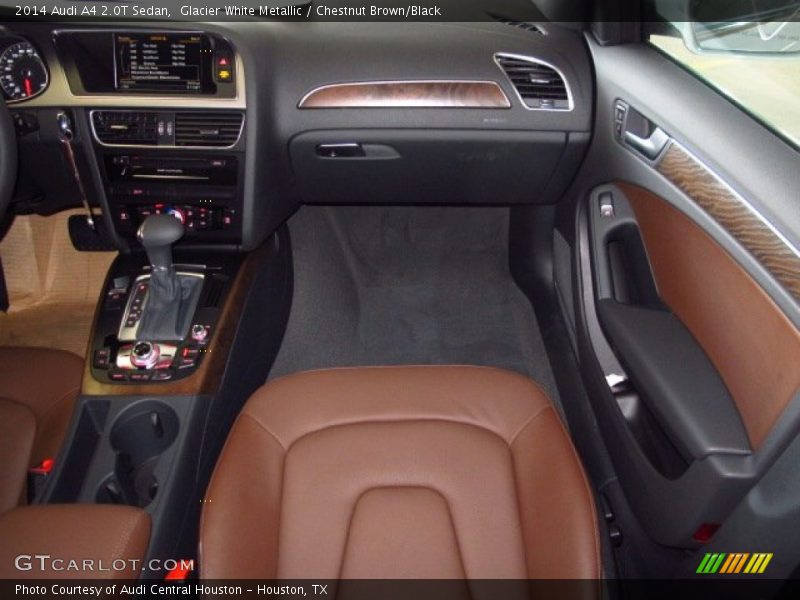 Glacier White Metallic / Chestnut Brown/Black 2014 Audi A4 2.0T Sedan