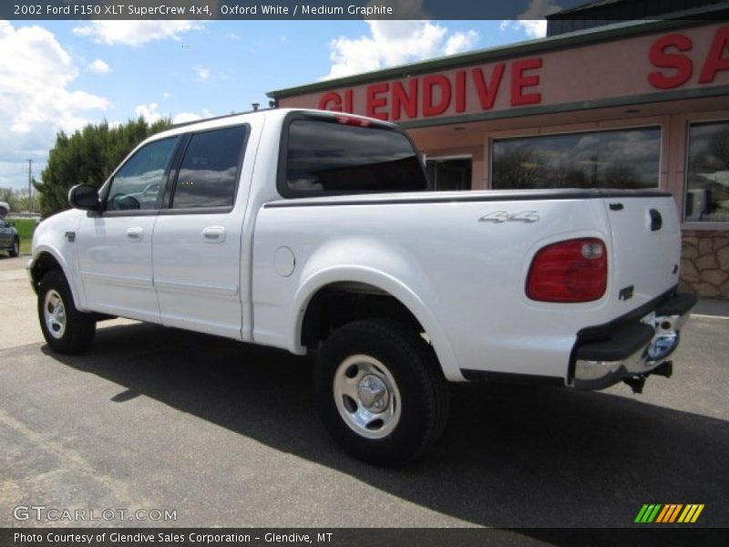 Oxford White / Medium Graphite 2002 Ford F150 XLT SuperCrew 4x4