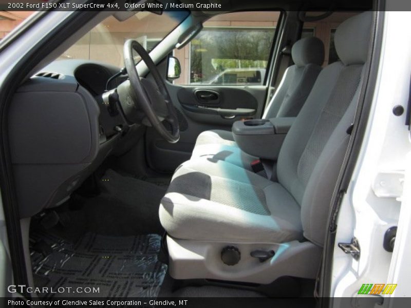 Oxford White / Medium Graphite 2002 Ford F150 XLT SuperCrew 4x4