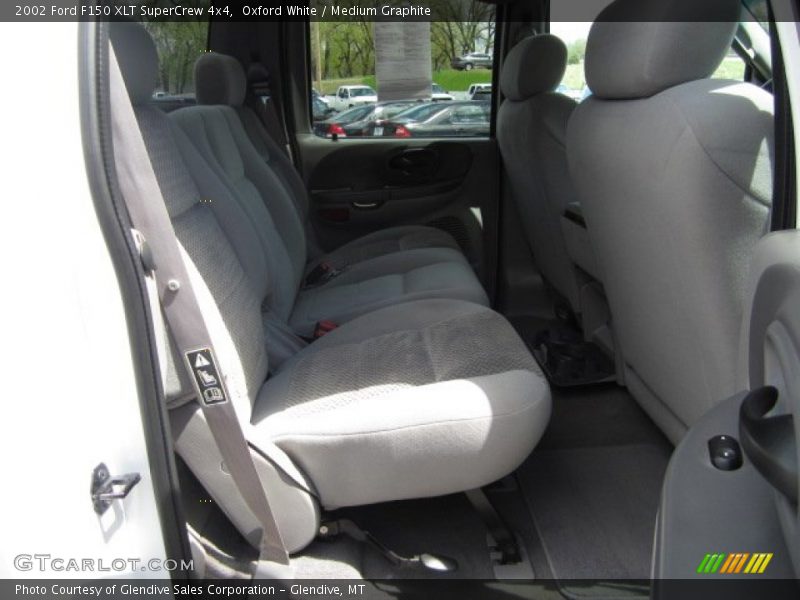 Oxford White / Medium Graphite 2002 Ford F150 XLT SuperCrew 4x4