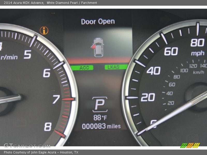 White Diamond Pearl / Parchment 2014 Acura MDX Advance