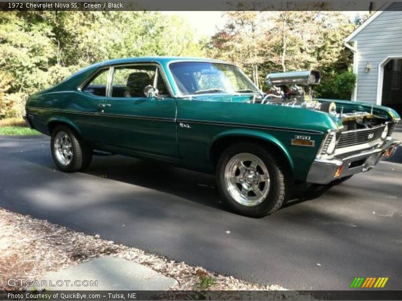 Green / Black 1972 Chevrolet Nova SS
