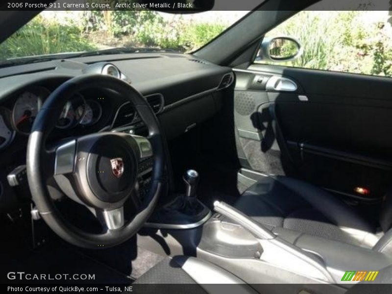 Arctic Silver Metallic / Black 2006 Porsche 911 Carrera S Coupe