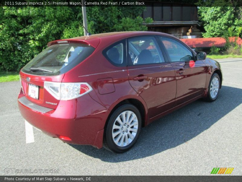 Camellia Red Pearl / Carbon Black 2011 Subaru Impreza 2.5i Premium Wagon