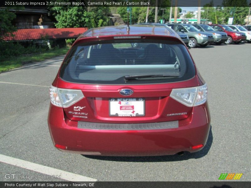 Camellia Red Pearl / Carbon Black 2011 Subaru Impreza 2.5i Premium Wagon