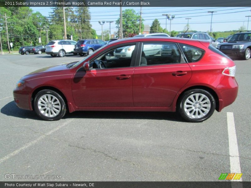Camellia Red Pearl / Carbon Black 2011 Subaru Impreza 2.5i Premium Wagon
