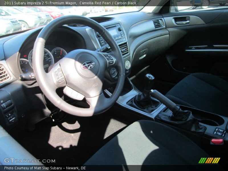 Camellia Red Pearl / Carbon Black 2011 Subaru Impreza 2.5i Premium Wagon