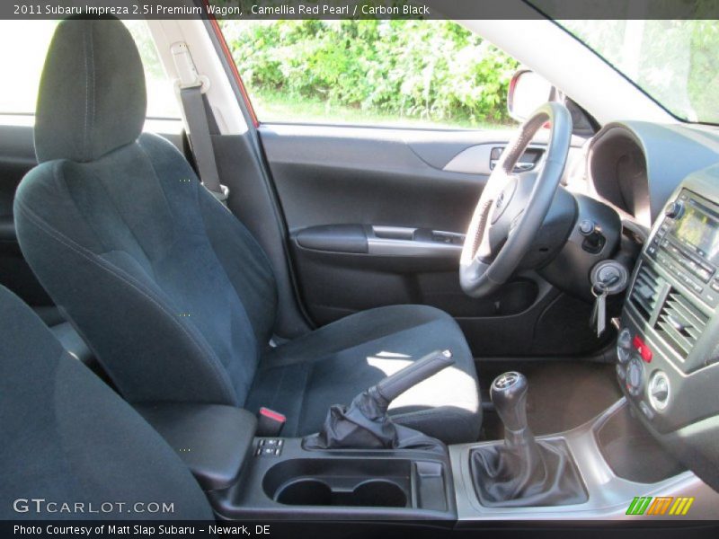 Camellia Red Pearl / Carbon Black 2011 Subaru Impreza 2.5i Premium Wagon