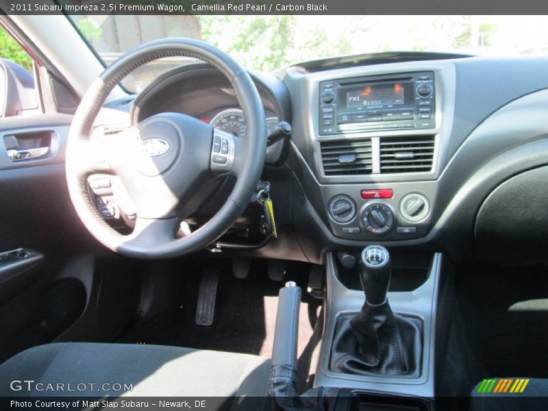 Camellia Red Pearl / Carbon Black 2011 Subaru Impreza 2.5i Premium Wagon