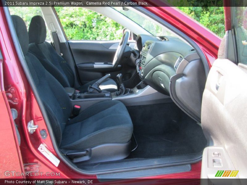 Camellia Red Pearl / Carbon Black 2011 Subaru Impreza 2.5i Premium Wagon