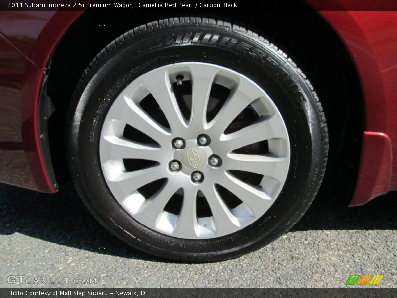 Camellia Red Pearl / Carbon Black 2011 Subaru Impreza 2.5i Premium Wagon