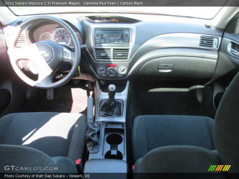 Camellia Red Pearl / Carbon Black 2011 Subaru Impreza 2.5i Premium Wagon