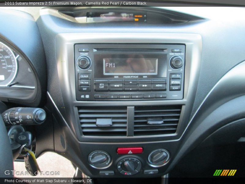 Camellia Red Pearl / Carbon Black 2011 Subaru Impreza 2.5i Premium Wagon