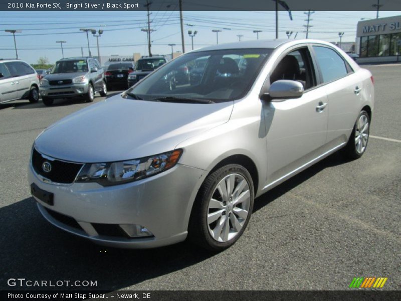 Bright Silver / Black Sport 2010 Kia Forte SX