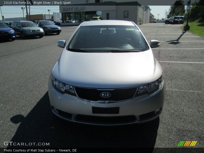 Bright Silver / Black Sport 2010 Kia Forte SX